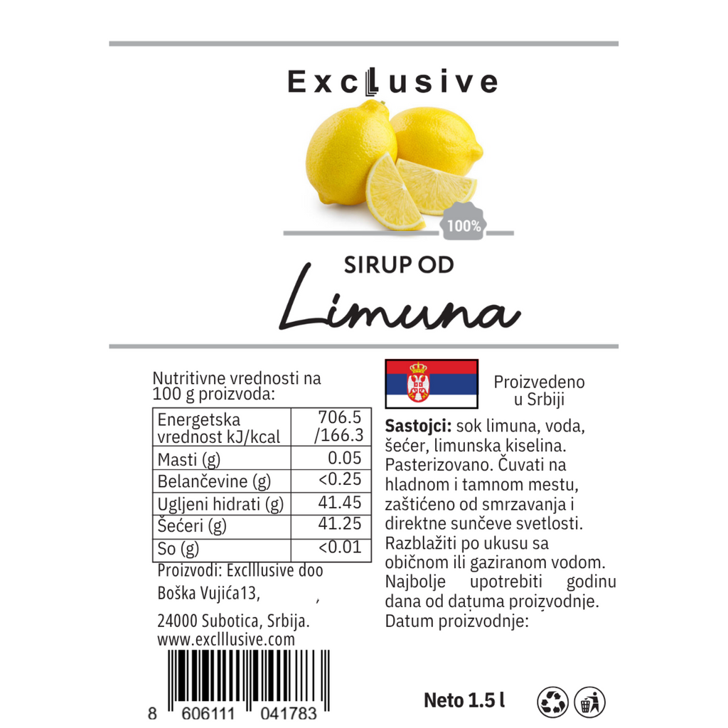 Sirup za limunadu